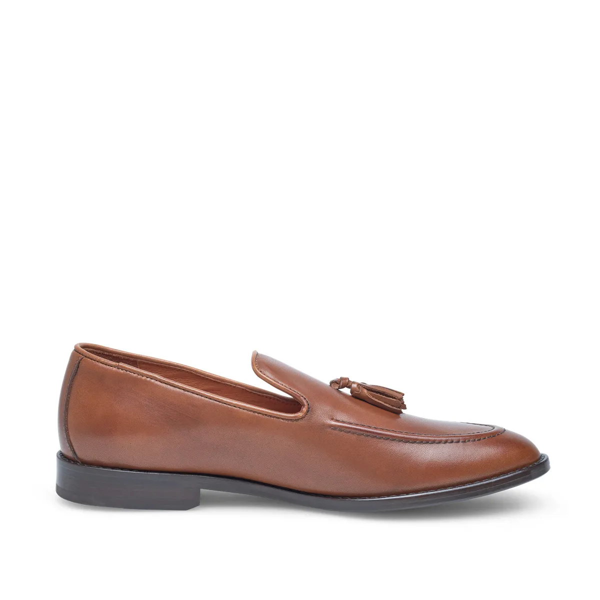 Klassischer Lederloafer mit Quastendetail