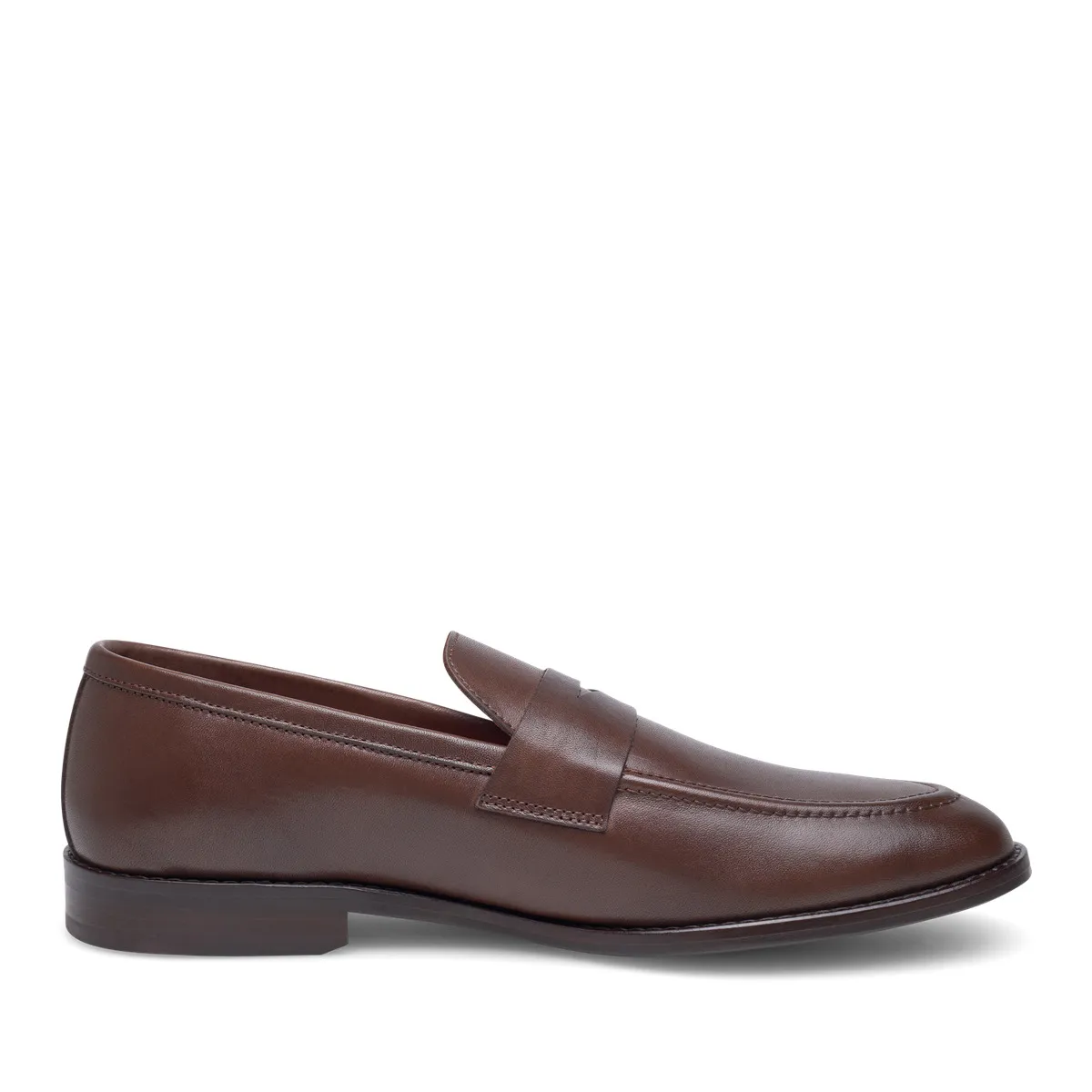 Klassischer brauner Penny Loafer aus Leder