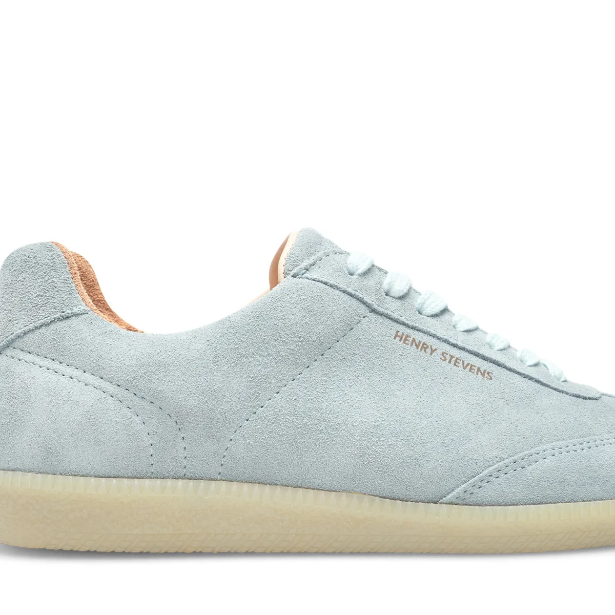 Hellblaue Wildleder-Sneakers