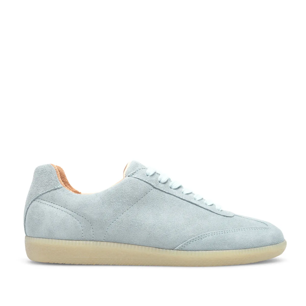 Hellblaue Wildleder-Sneakers