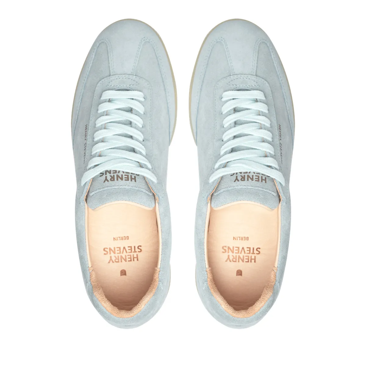 Hellblaue Wildleder-Sneakers