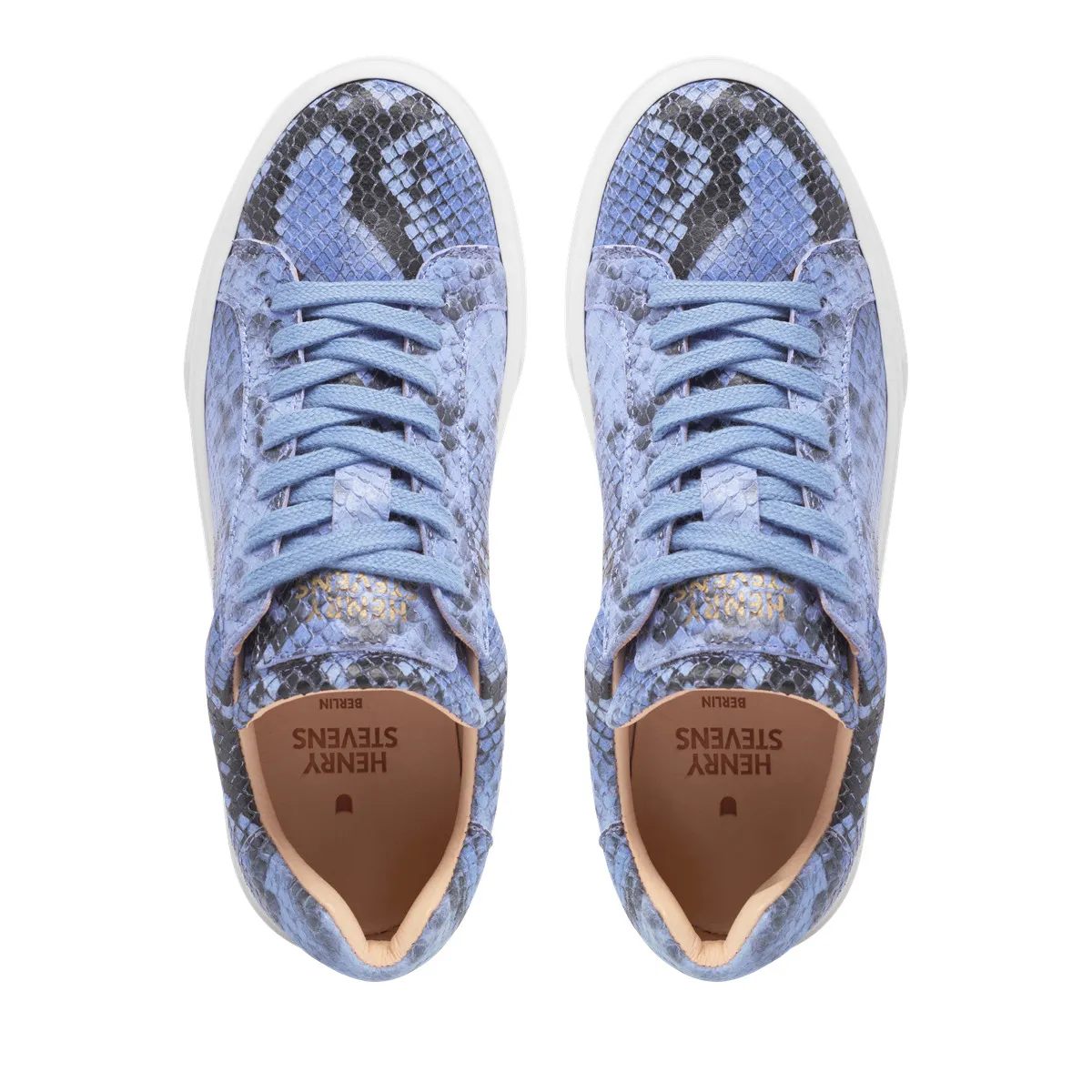 Sneaker aus Leder mit Schlangenmuster