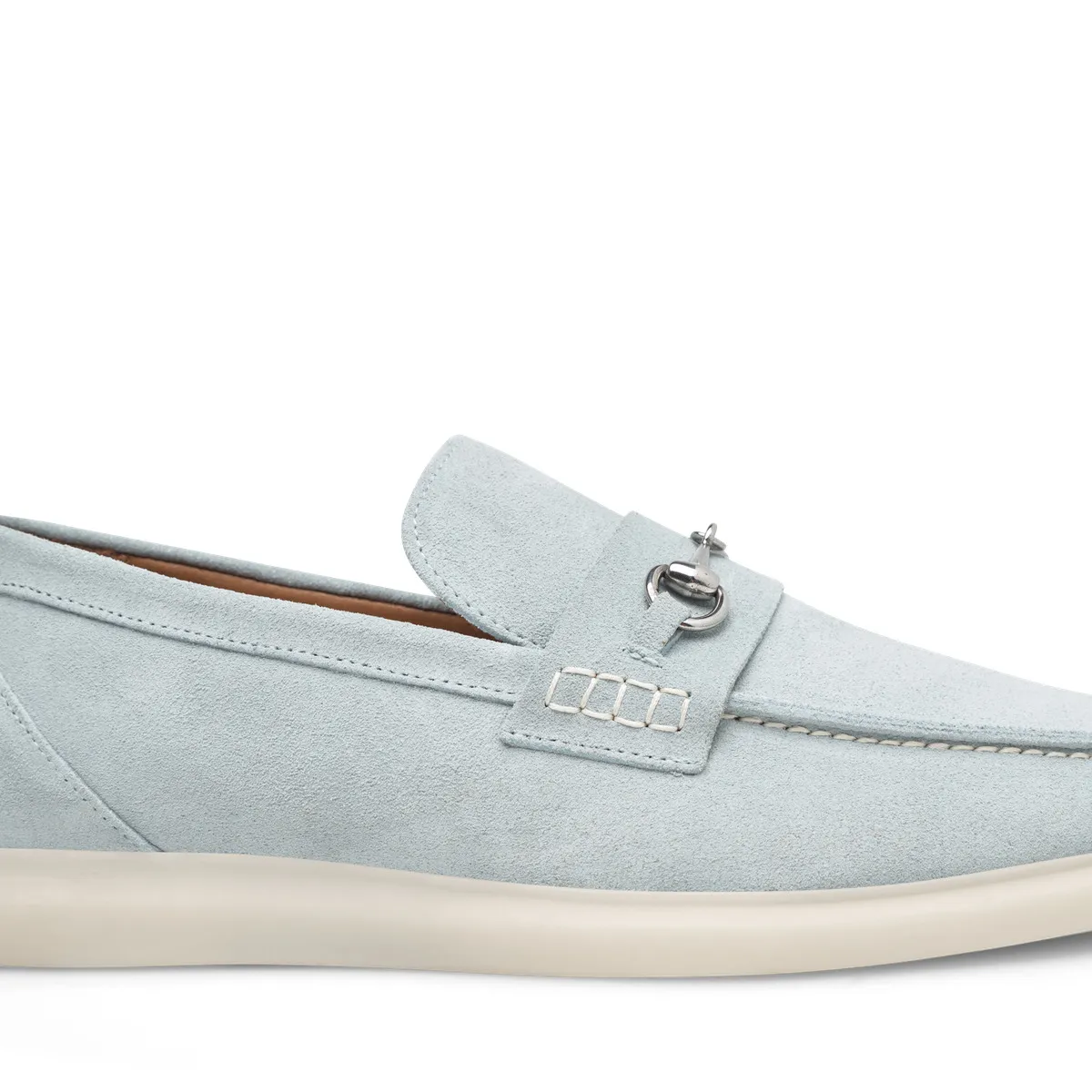 Wildleder Horsebit Loafer mit Sneaker-Sohle