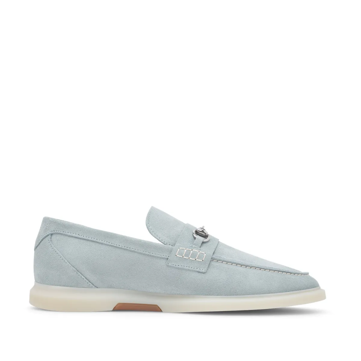 Wildleder Horsebit Loafer mit Sneaker-Sohle