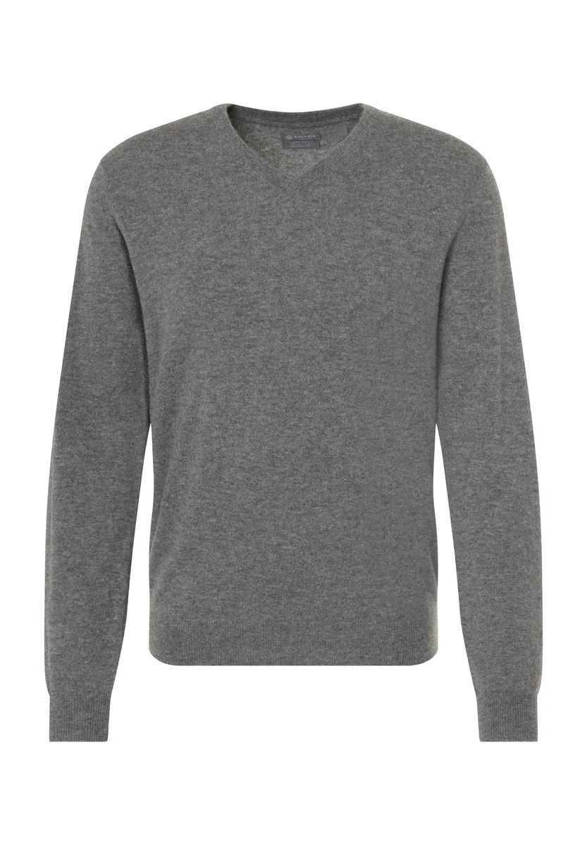 Herren Modern-Fit Kaschmirpullover mit V-Ausschnitt