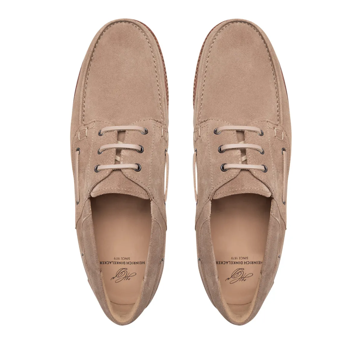 Bootsschuh aus Wildleder mit Profilsohle