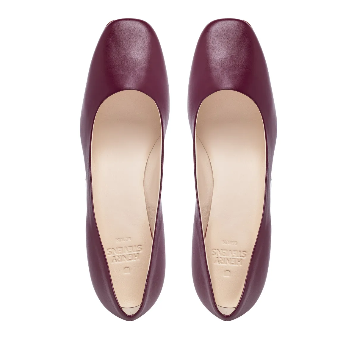 Elegante Blockabsatz Pumps aus Leder