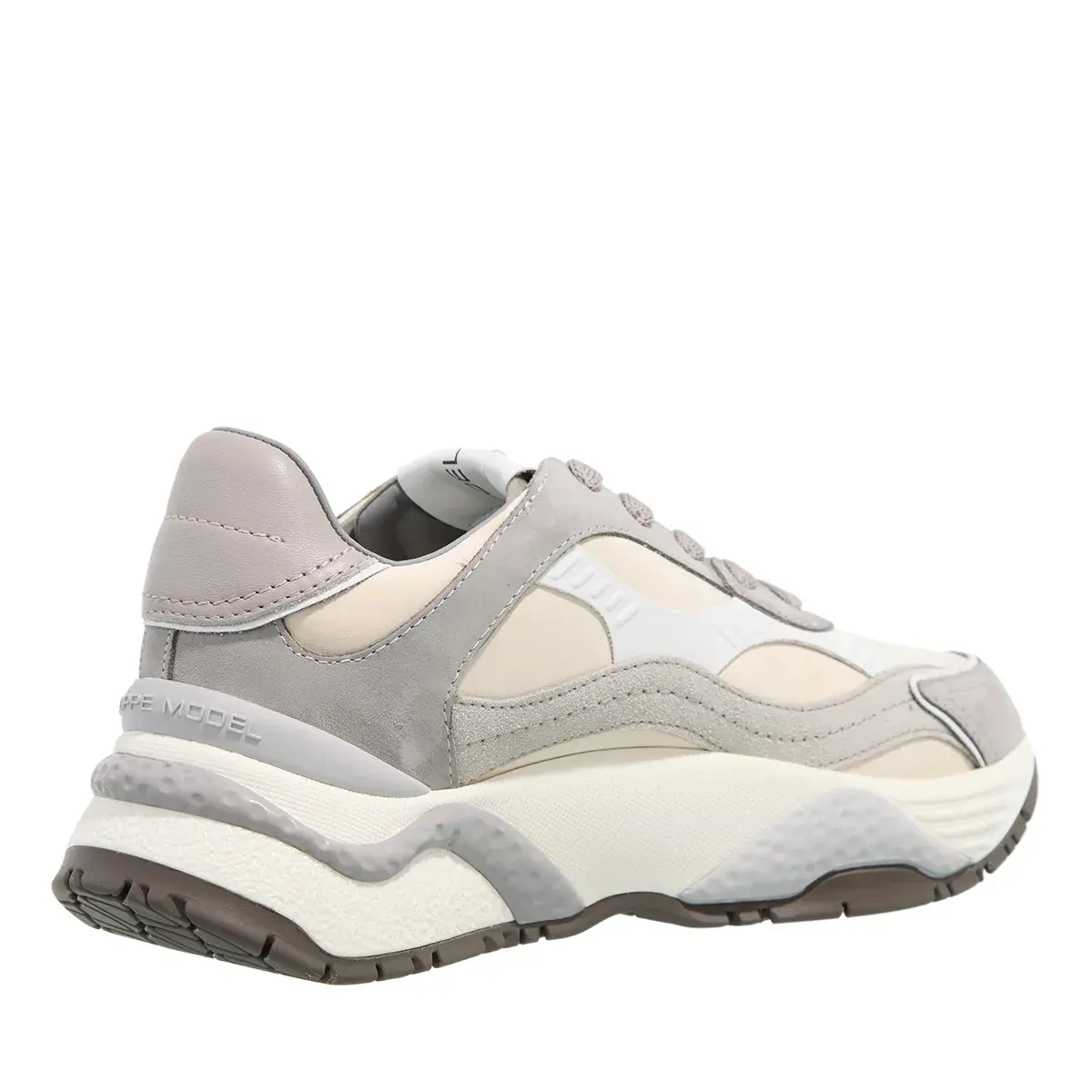 Beiger Mode-Sneaker mit klobiger Sohle