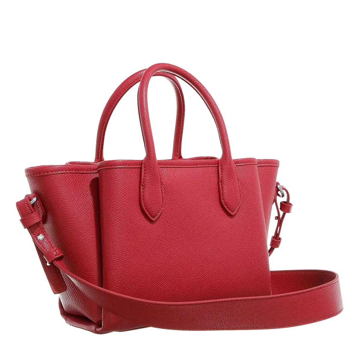 Strukturierte Mini-Handtasche aus Leder