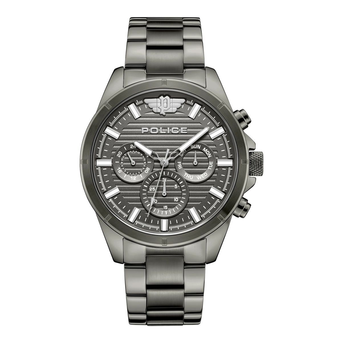 Anthrazitgraue Chronographenuhr