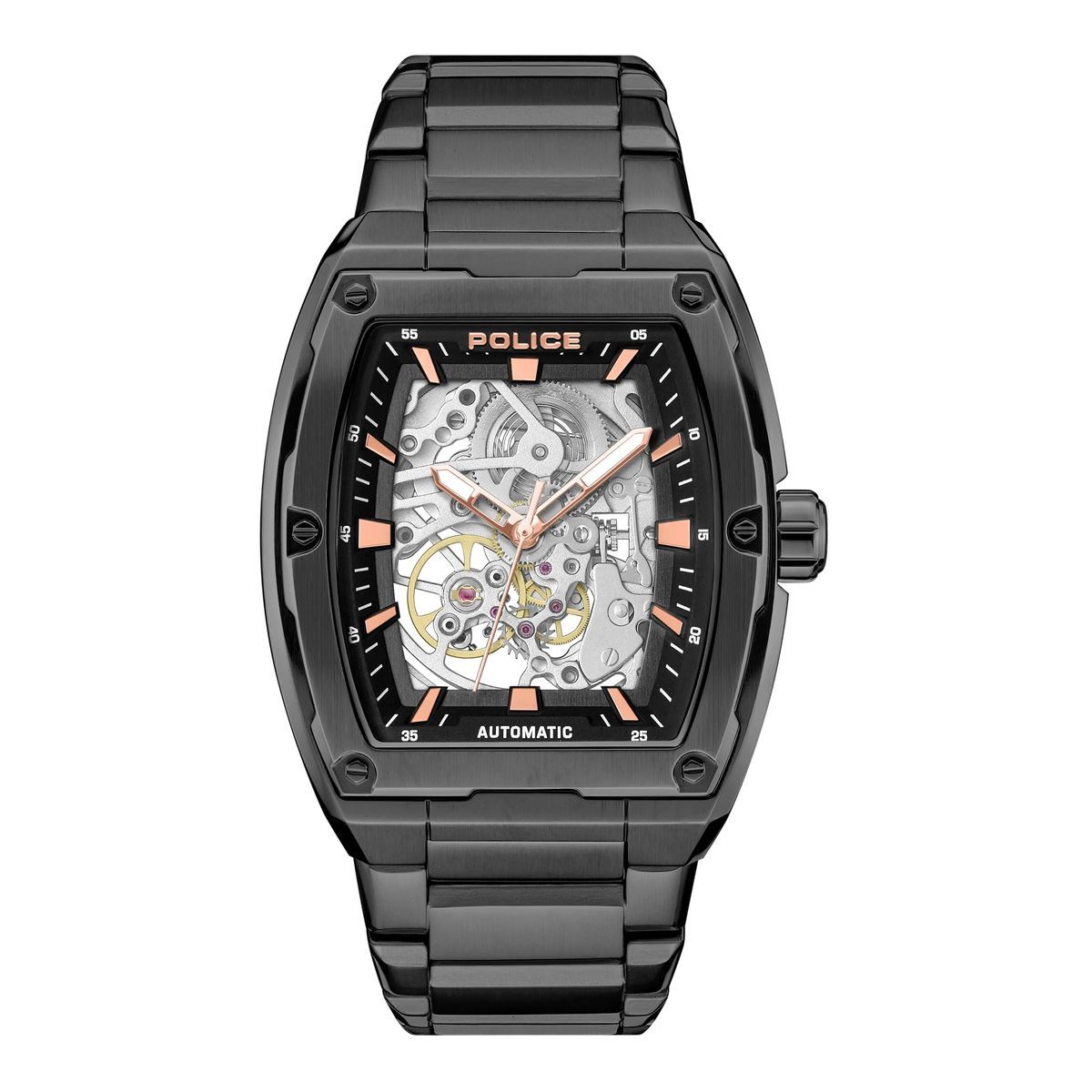 Automatische Skelett-Zifferblatt Armbanduhr