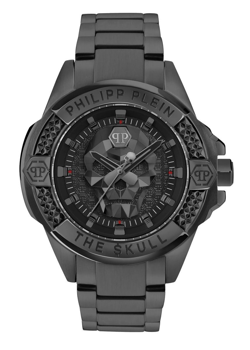 Herrenuhr mit Totenkopf-Zifferblatt