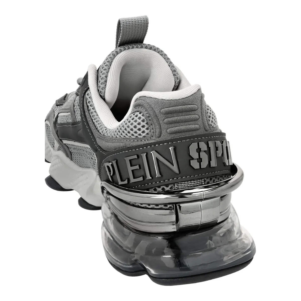 Grauer, sportlicher Low-Top-Fashion-Sneaker