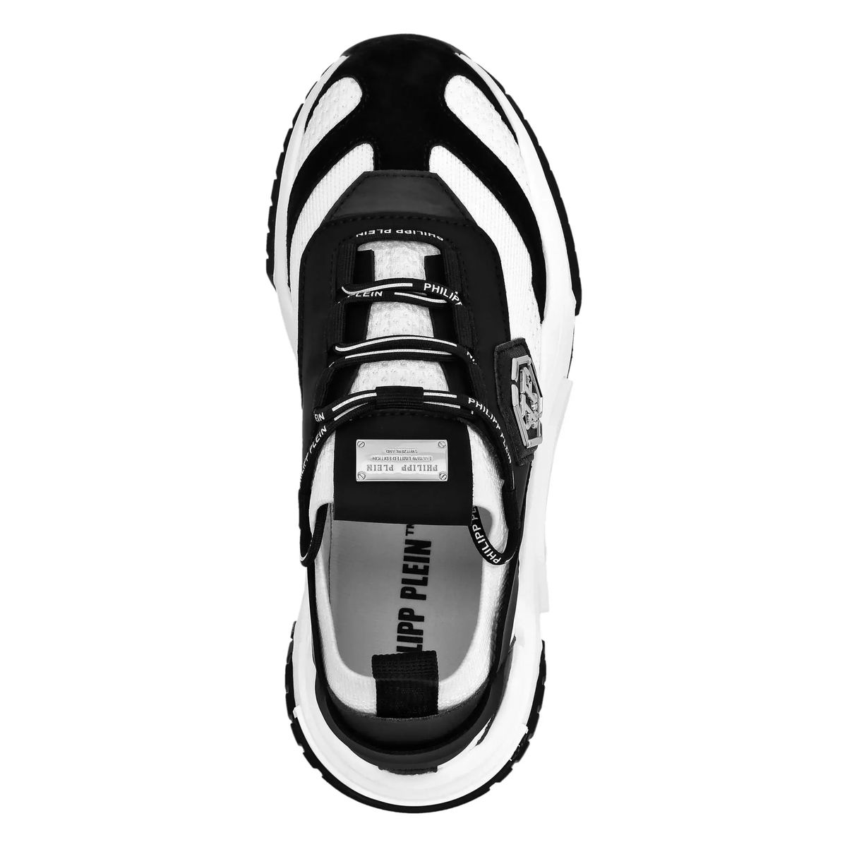 Schwarz-Weiße Statement-Sneakers