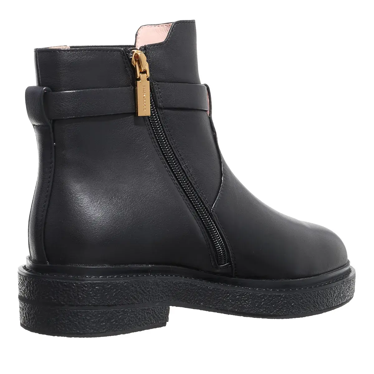 Schwarze Chelsea-Stiefeletten aus Leder