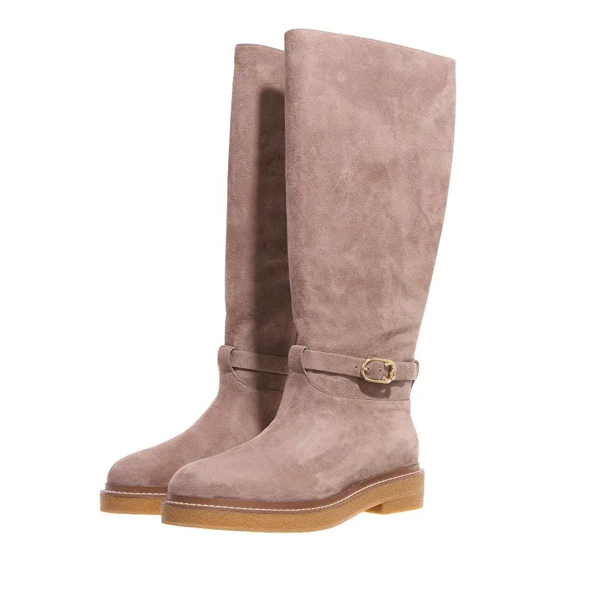 Damen Wildleder Hohe Kniehohe Stiefel