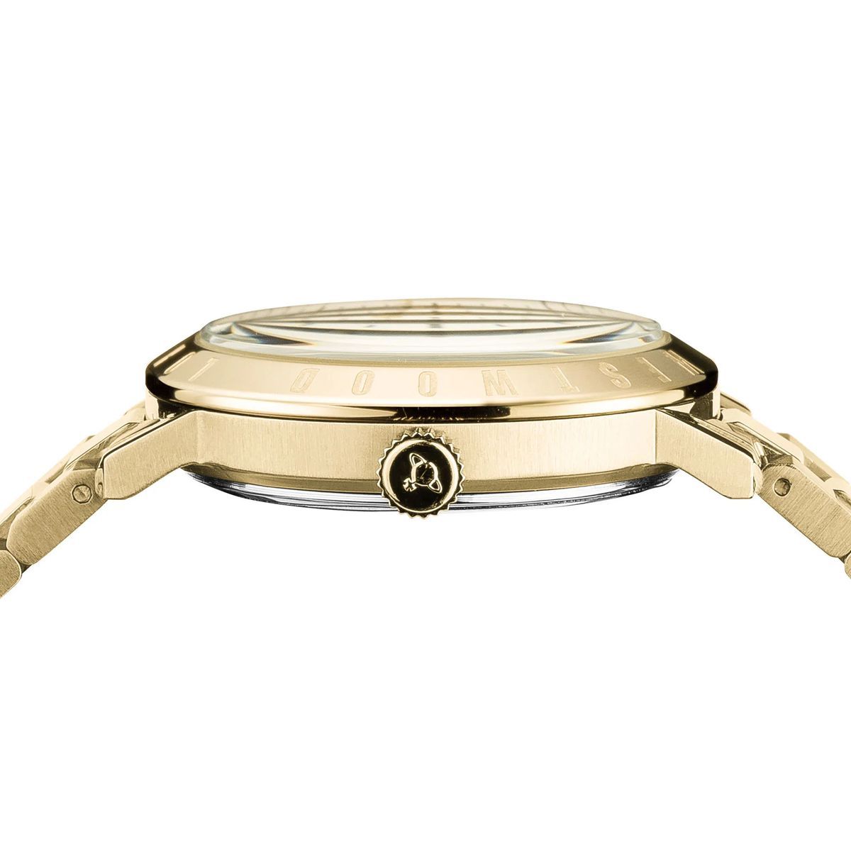 Goldfarbene Bloomsbury Uhr aus Edelstahl
