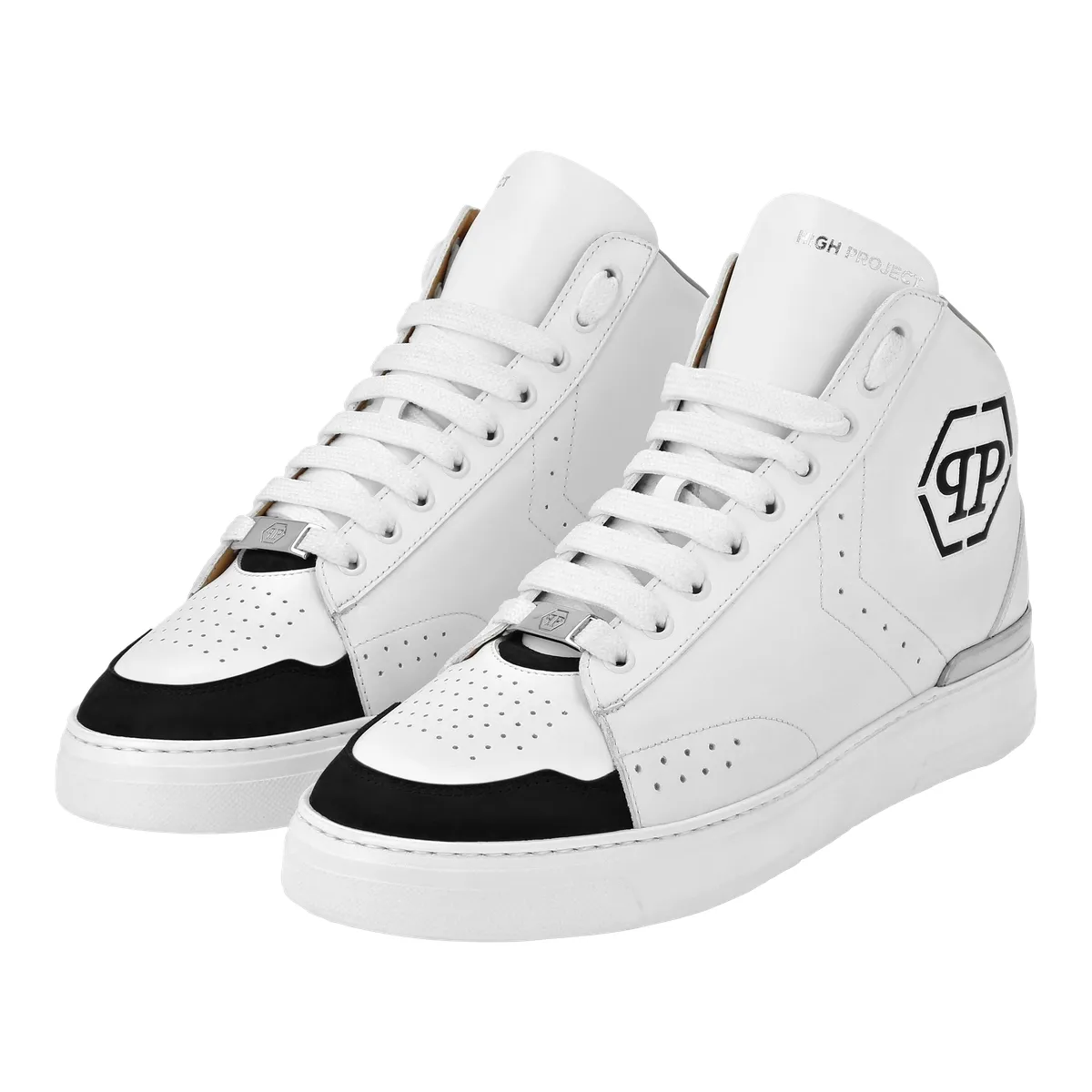 High Project Leder Mid-Top Sneaker