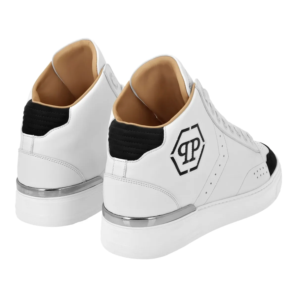 High Project Leder Mid-Top Sneaker