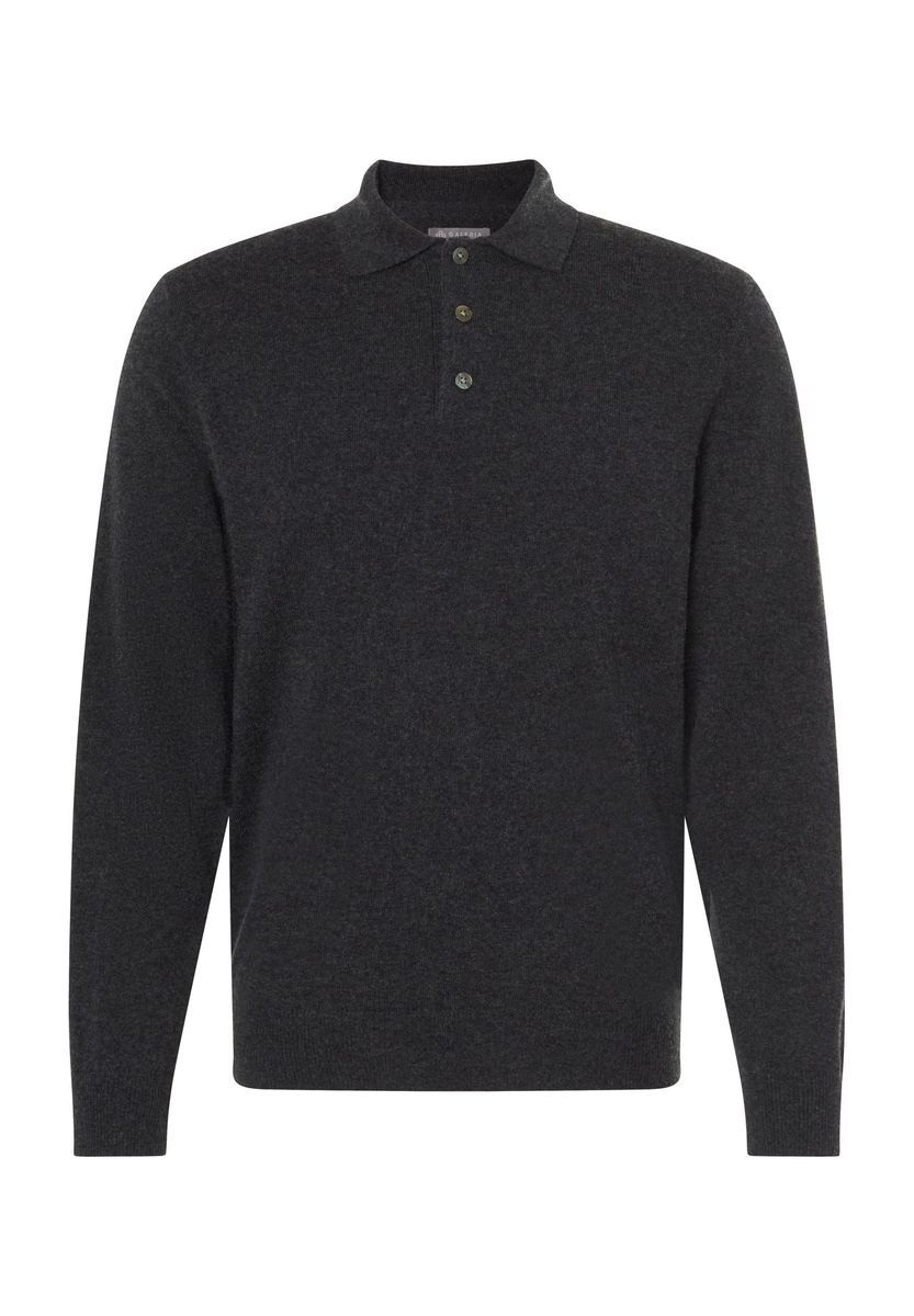 Herren Seide-Kaschmir Strickpolohemd