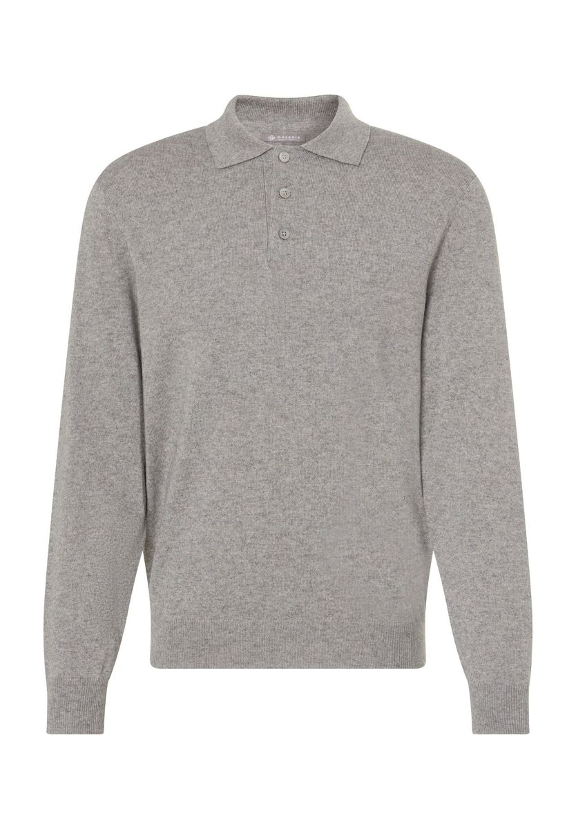 Herren Seide Kaschmir Polo Pullover