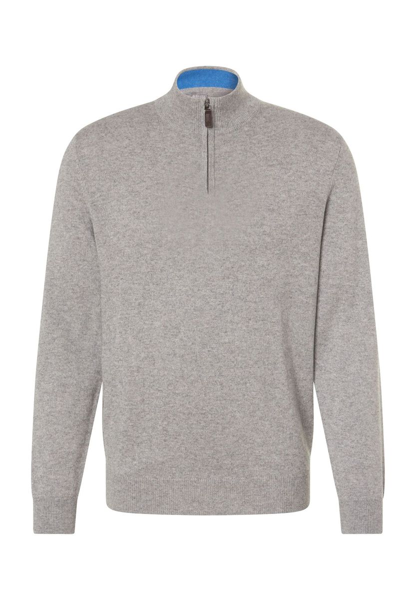 Seide-Kaschmir Troyer mit Reißverschluss