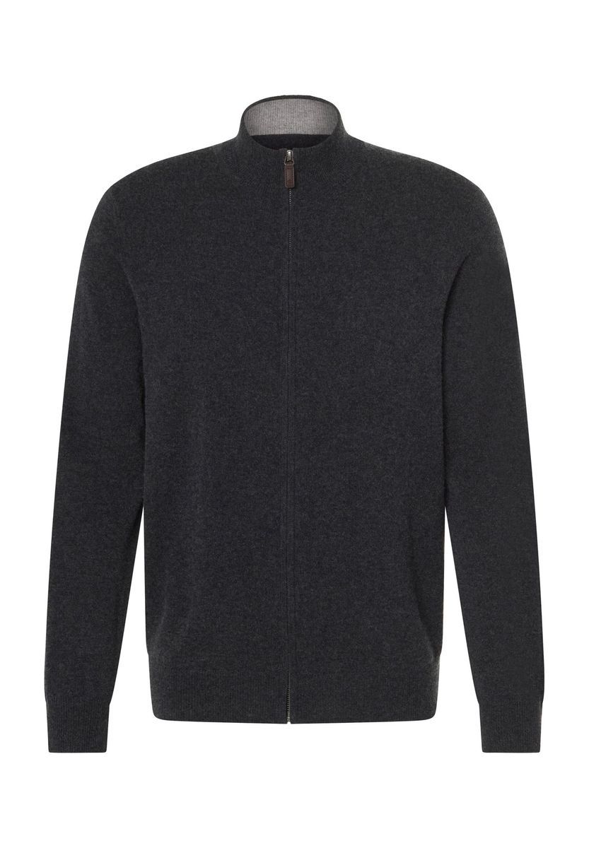 Cashmere-Mischcardigan mit Reißverschluss