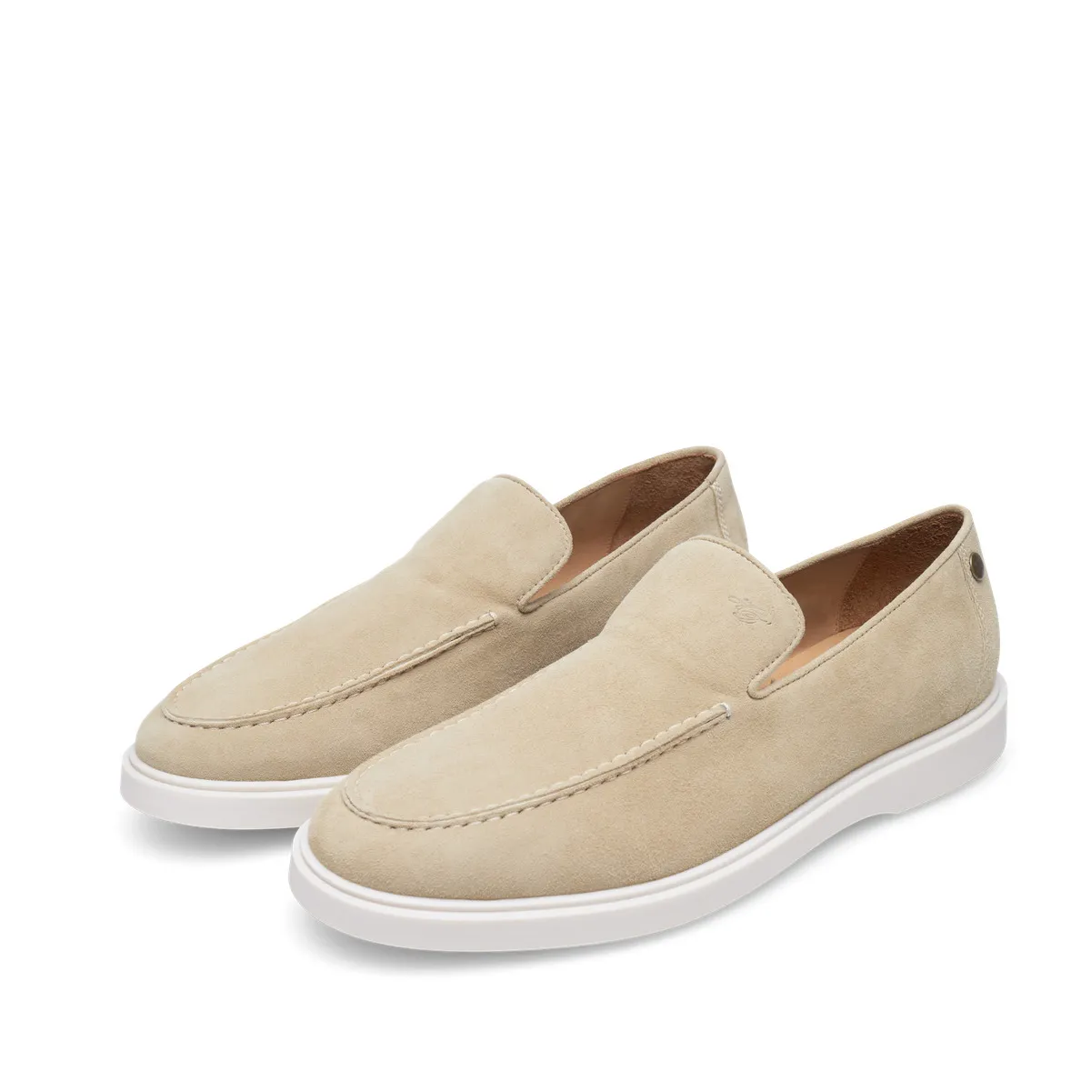 Eleganter Wildleder-Loafer mit Sohle