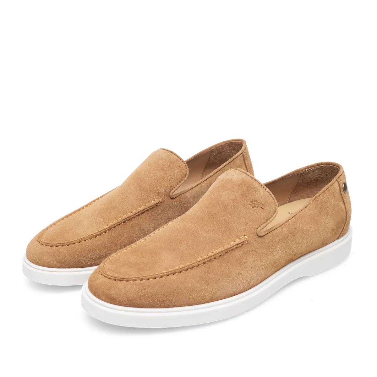 Glattleder Slipper mit Sohle