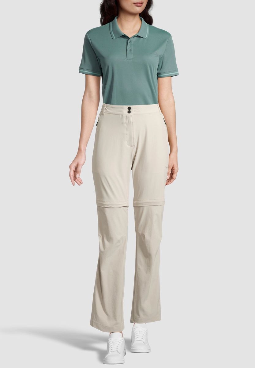 Damen Beige Zip-Off Trekkinghose