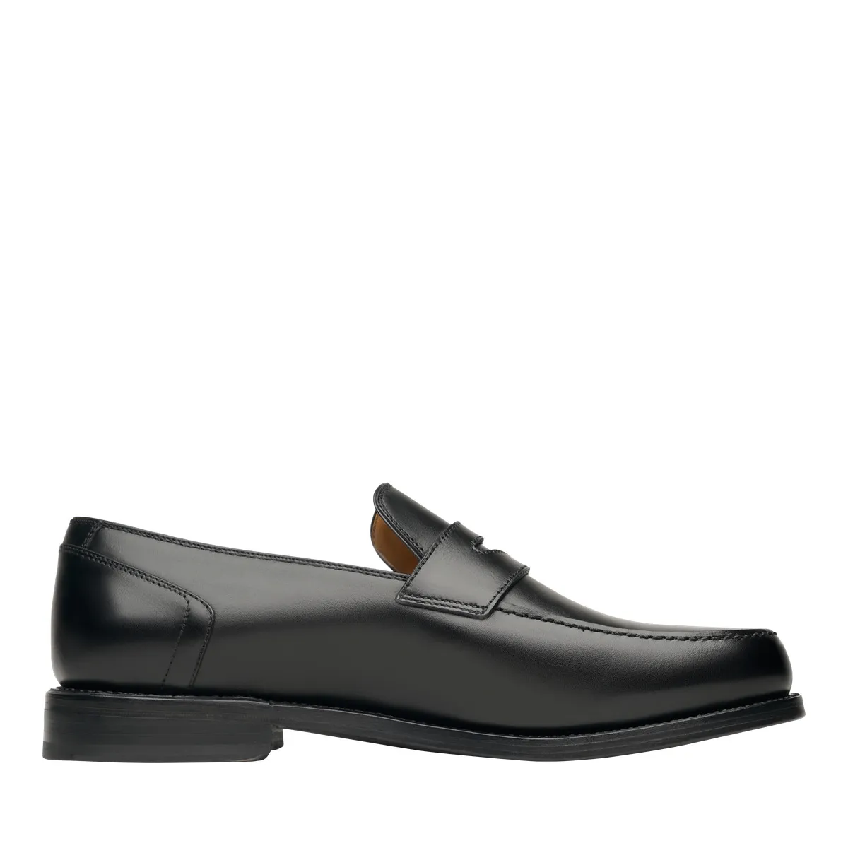 Schwarzer Penny Loafer aus Leder