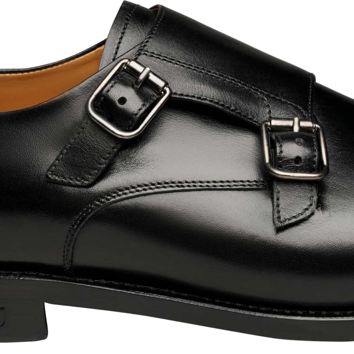 Klassischer Doppel Monk Strap Herrenschuh
