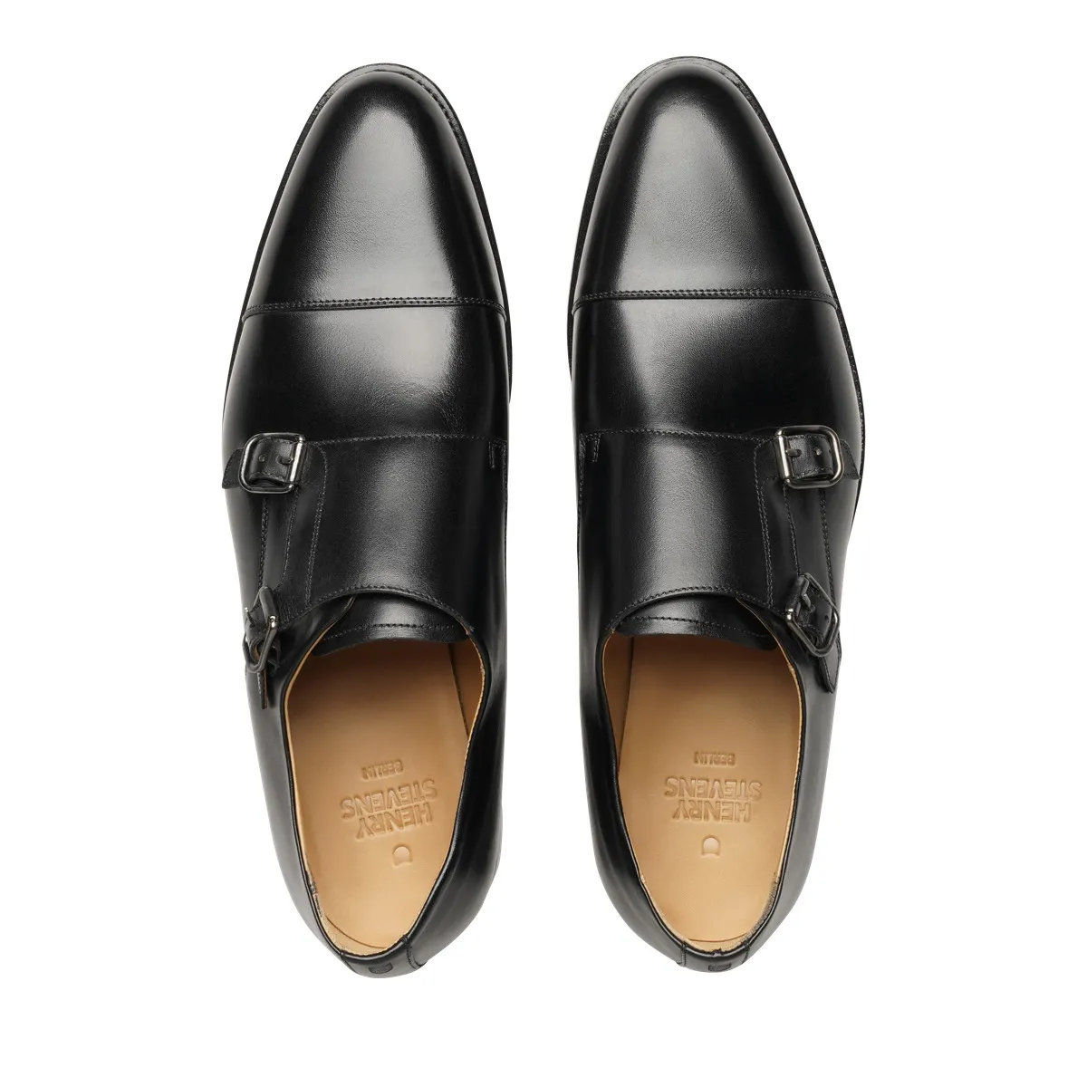 Klassischer Doppel Monk Strap Herrenschuh