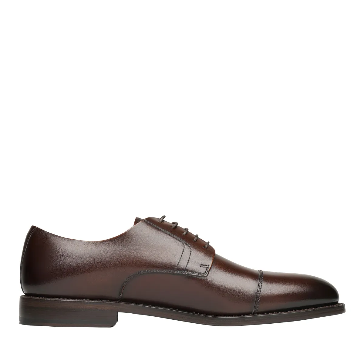 Herren brauner Captoe Derby Schnürschuh