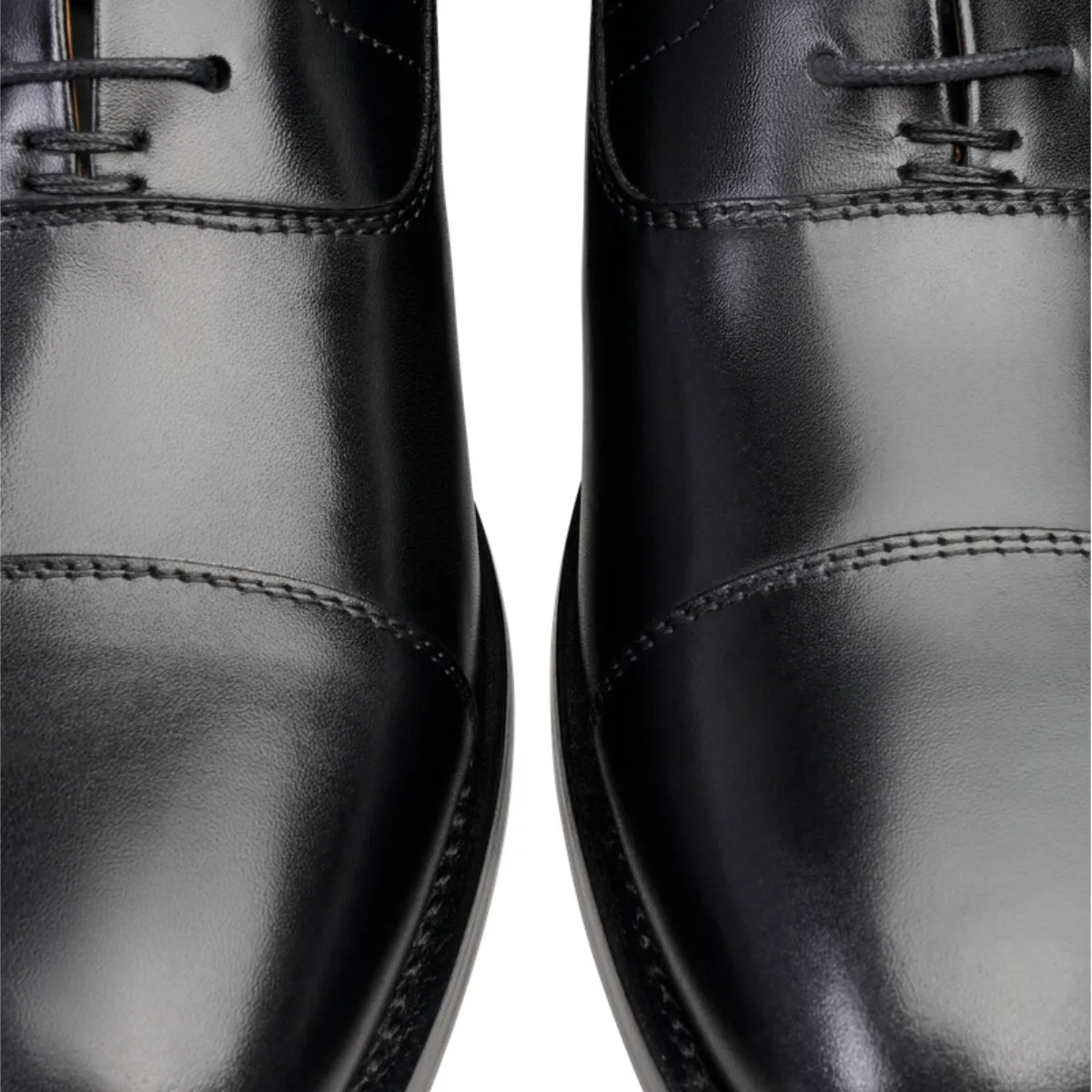 Klassische Schwarze Oxford Lederschuhe