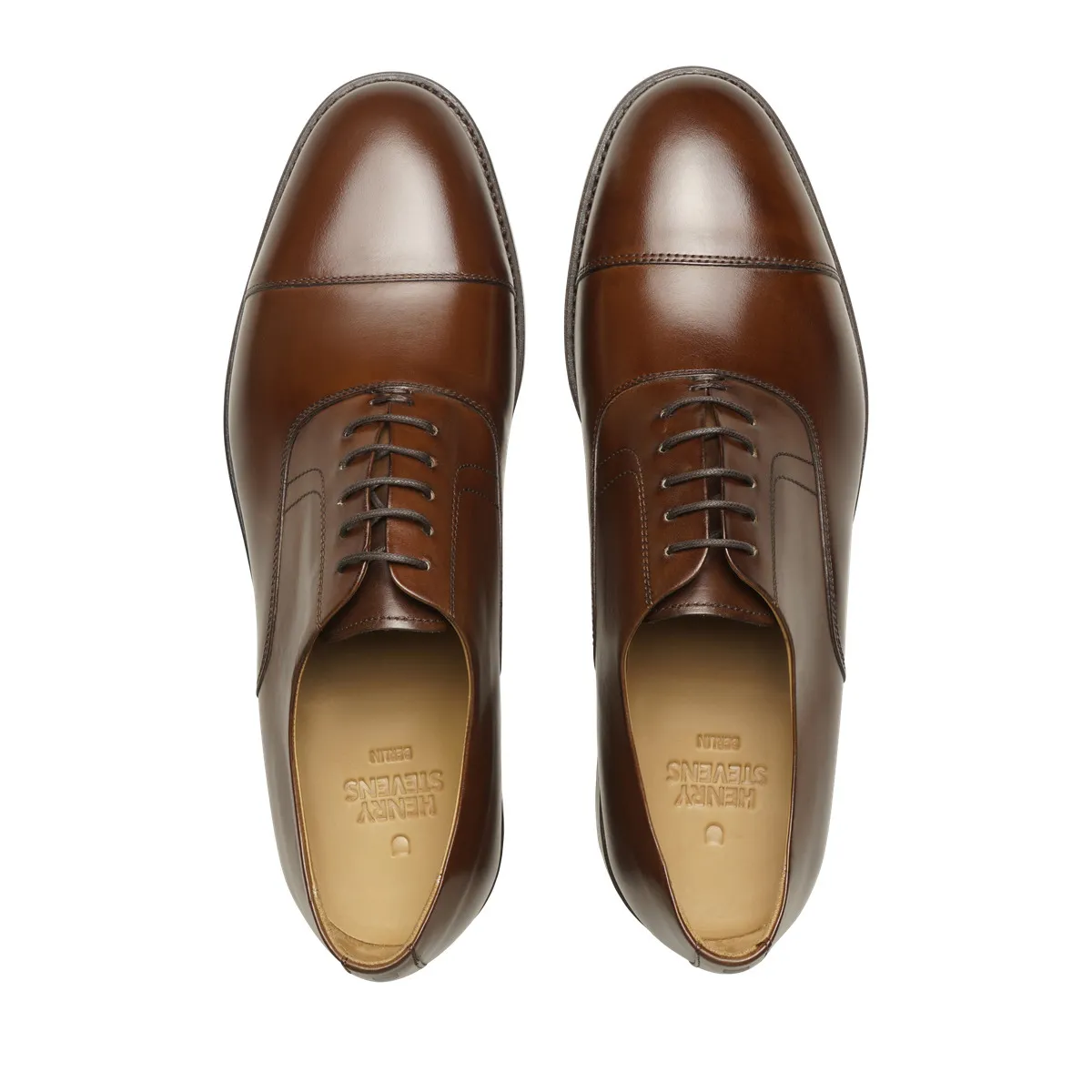 Klassischer Captoe Oxford Lederschuh