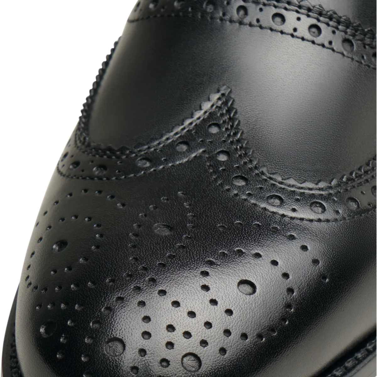 Klassische Schwarze Leder Brogue Oxford Schuhe