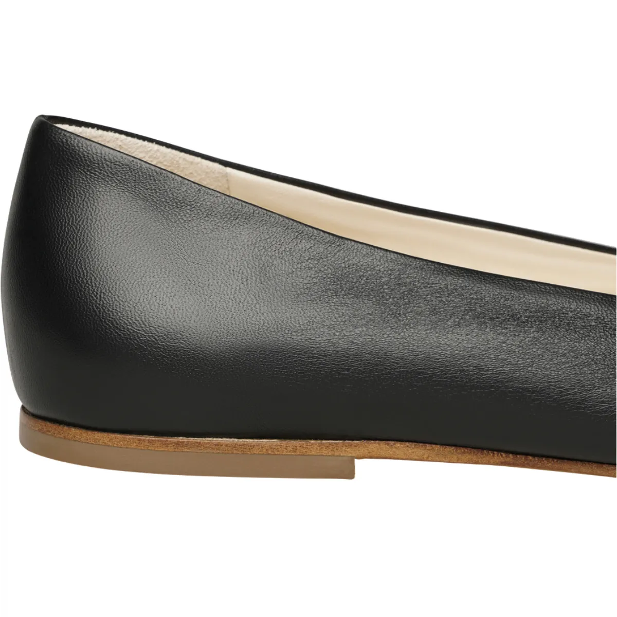 Elegante schwarze Ballerinas aus Leder