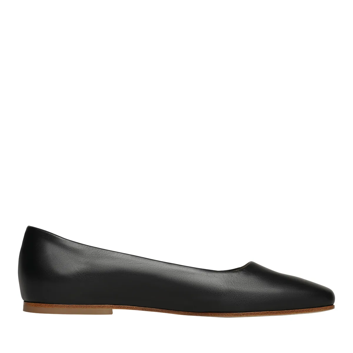Elegante schwarze Ballerinas aus Leder