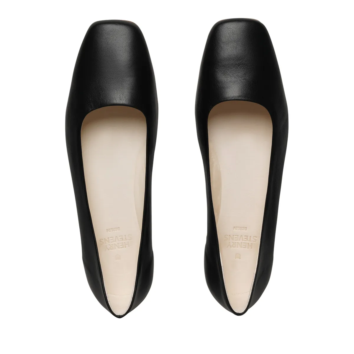 Elegante schwarze Ballerinas aus Leder