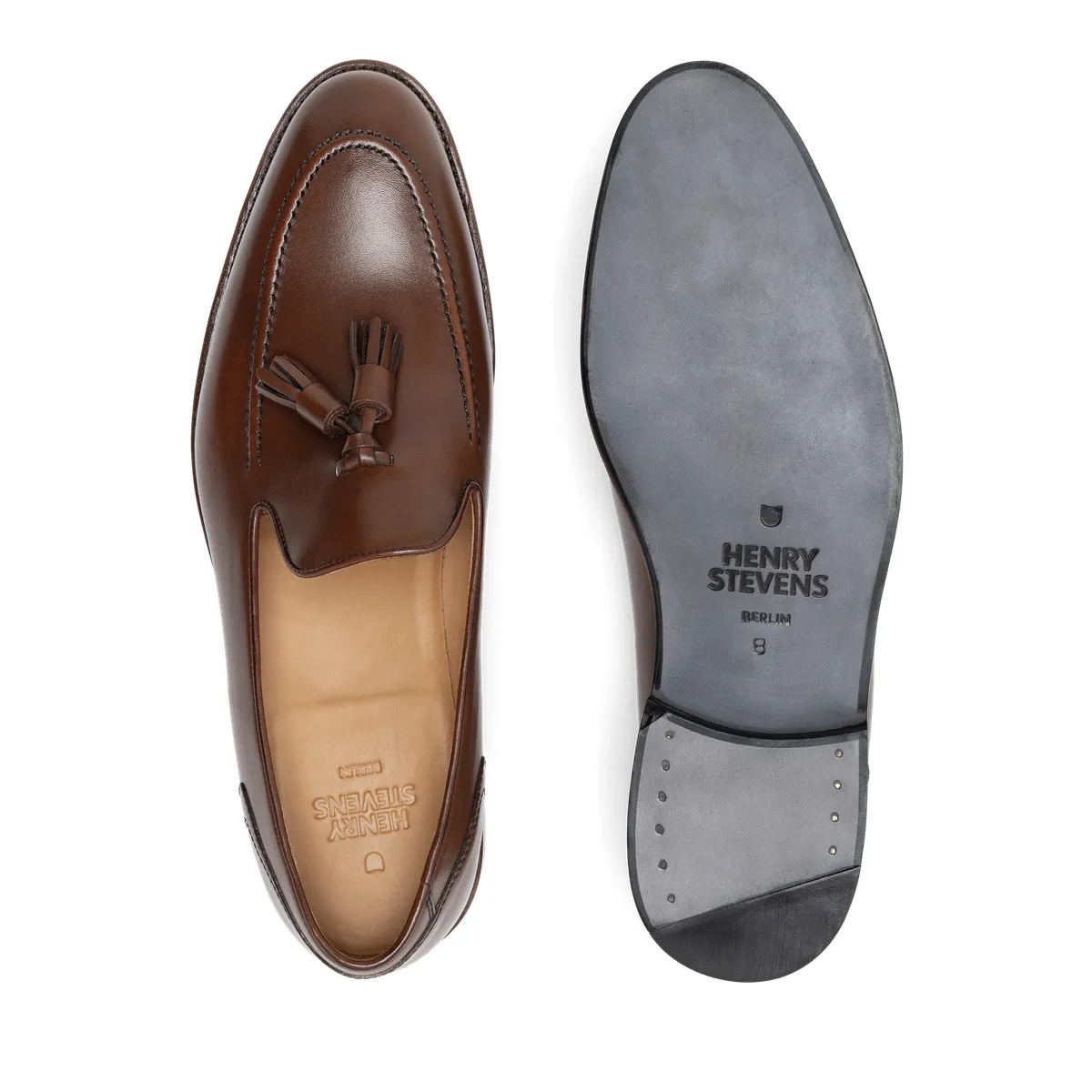 Eleganter Leder Quasten Slipper für Damen