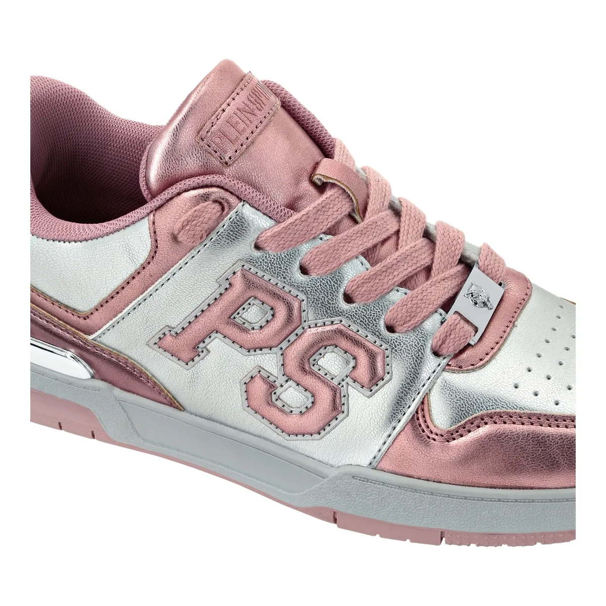 Metallic Low-Top Mode-Sneakers