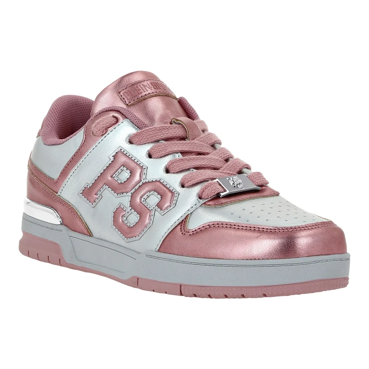 Metallic Low-Top Mode-Sneakers