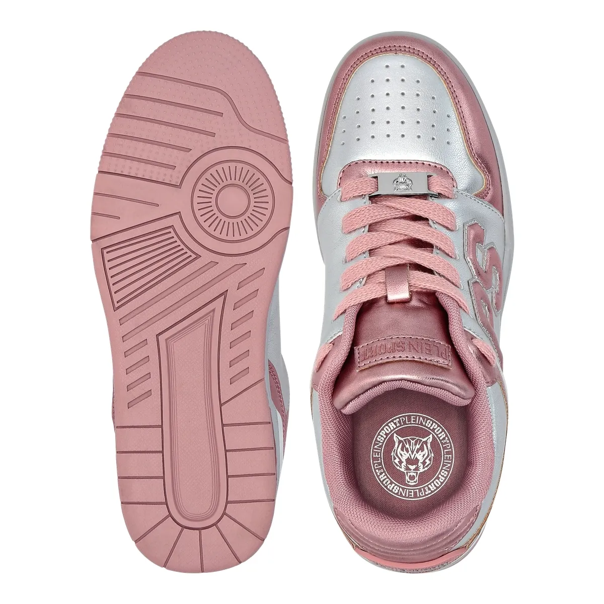 Metallic Low-Top Mode-Sneakers