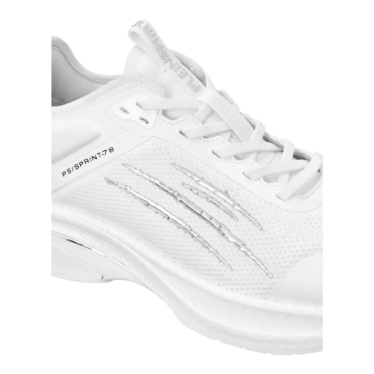 Plein Sport Weißer Sprint Laufschuh