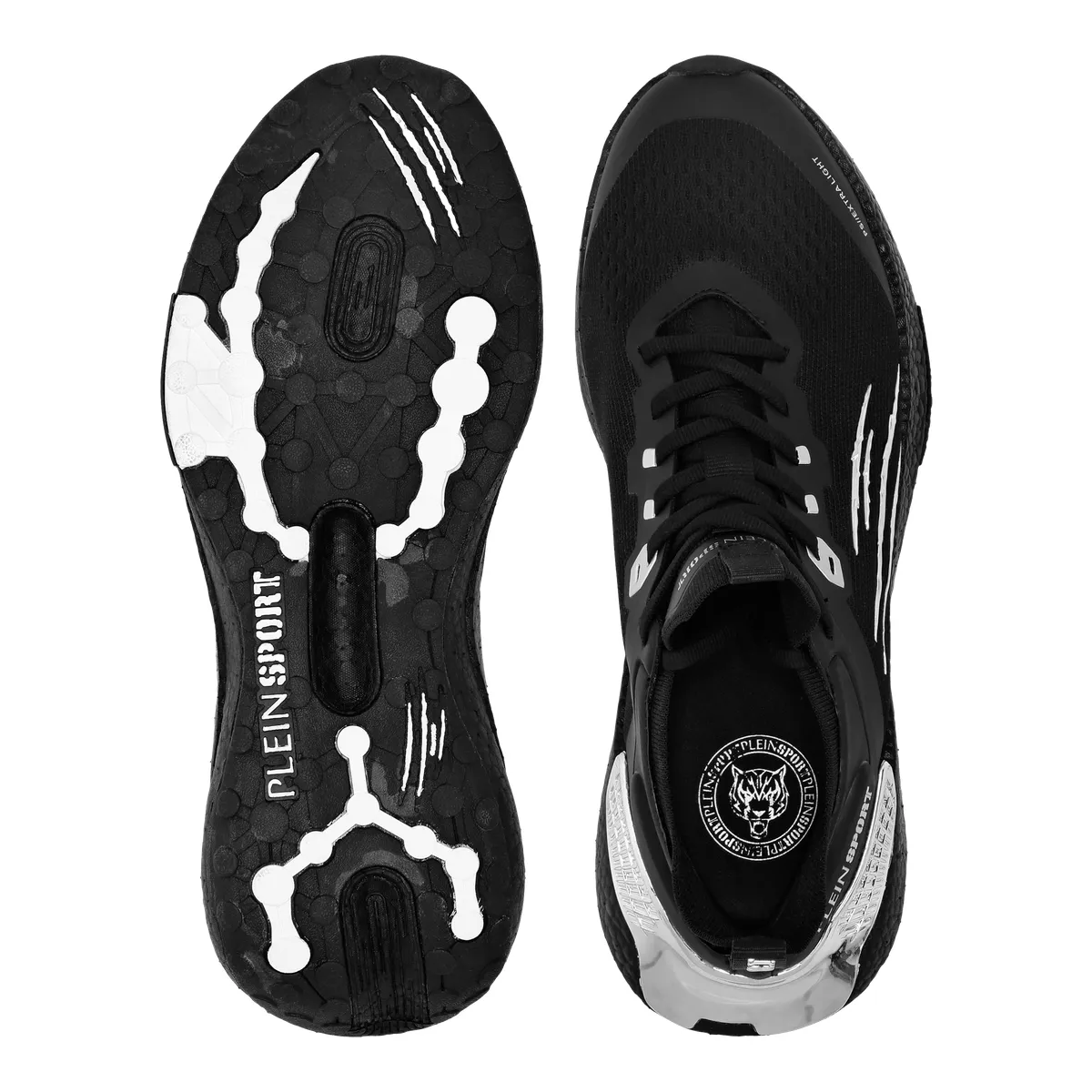 Sportlicher schwarzer Laufschuh-Sneaker