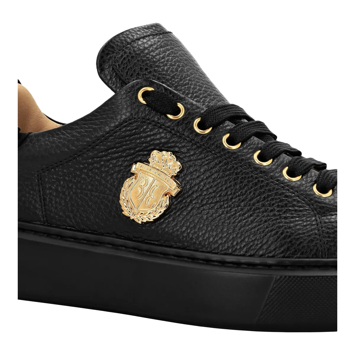 Leder Low-Top Mode Sneaker