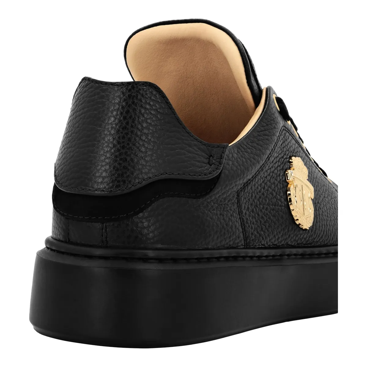 Leder Low-Top Mode Sneaker