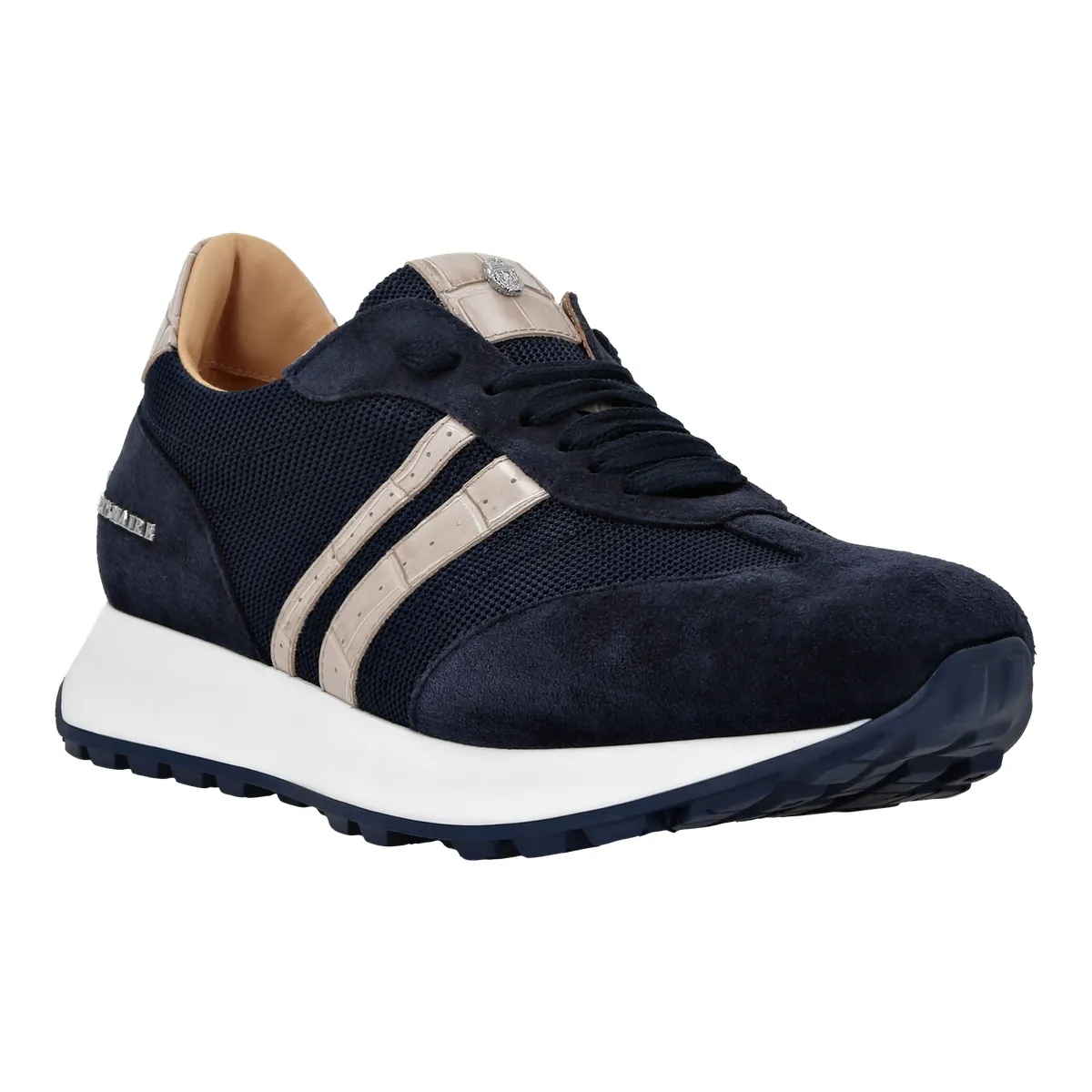 Luxuriöse Wildleder- und Mesh-Sneaker