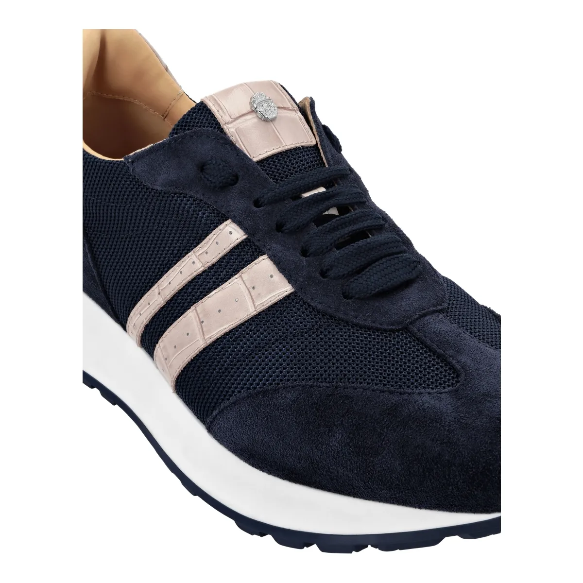 Luxuriöse Wildleder- und Mesh-Sneaker